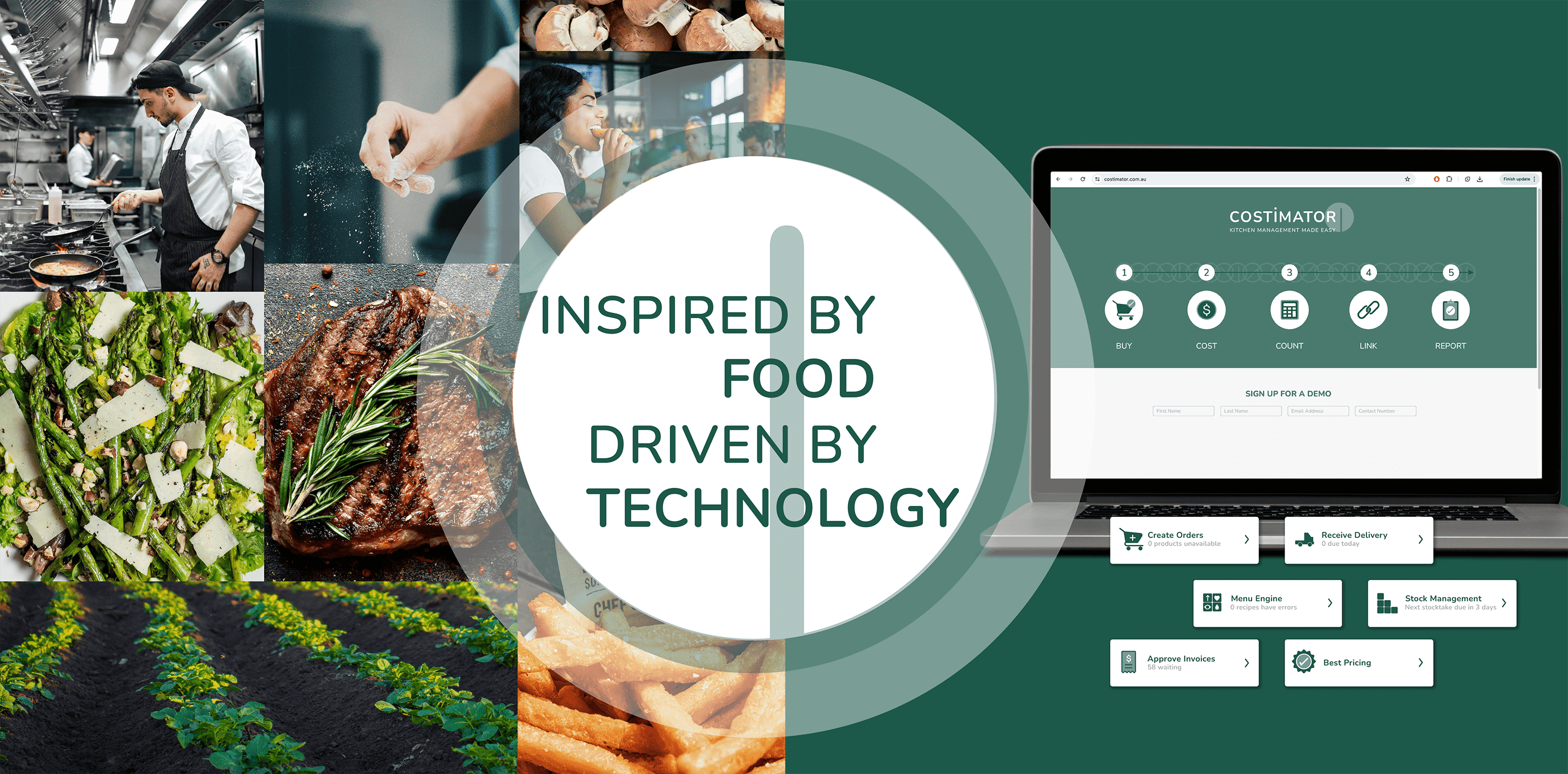 My Local Foodie Home Page - Home background cover